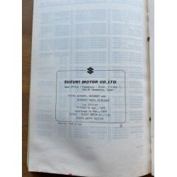 Suzuki GS1000T/HT/ET reservedelsbog