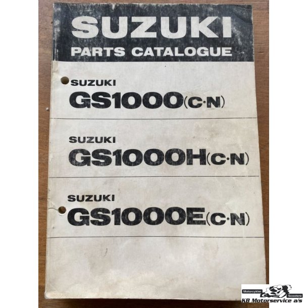Suzuki GS1000 reservedelsbog