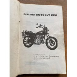 Suzuki GS400LT E26 reservedelsbog