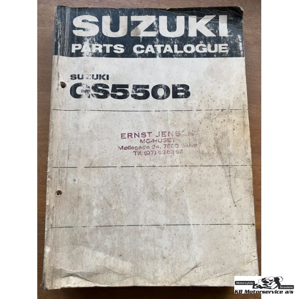Suzuki GS550B reservedelsbog