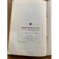 Suzuki GS550B reservedelsbog