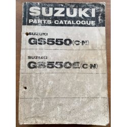 Suzuki GS550 (C-N), GS550E (C-N) reservedelsbog