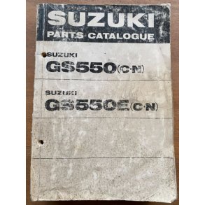 Suzuki GS550 (C-N), GS550E (C-N) reservedelsbog