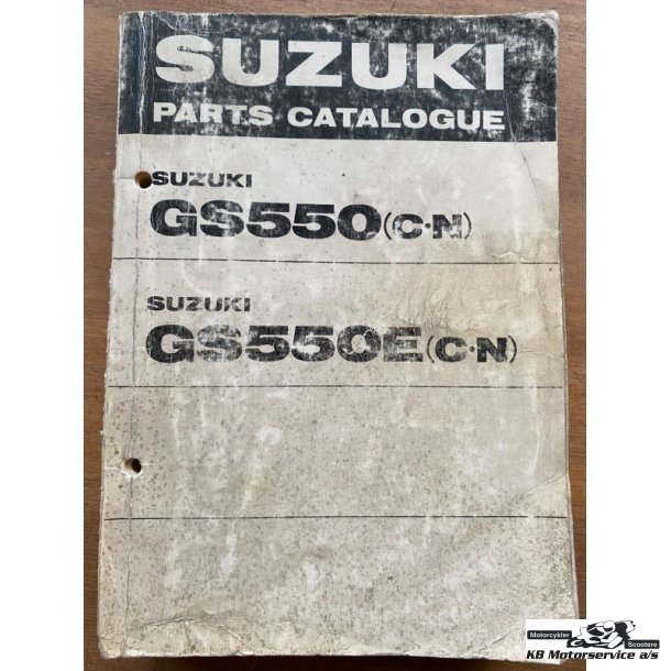 Suzuki GS550 (C-N), GS550E (C-N) reservedelsbog