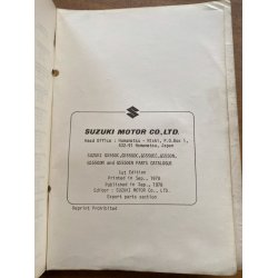 Suzuki GS550 (C-N), GS550E (C-N) reservedelsbog