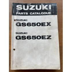 Suzuki GS650EX, GS650EZ reservedelsbog