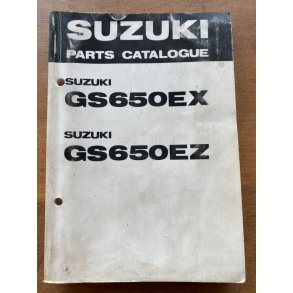 Suzuki GS650EX, GS650EZ reservedelsbog