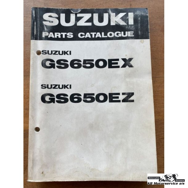 Suzuki GS650EX, GS650EZ reservedelsbog
