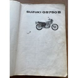 Suzuki GS750B reservedelsbog