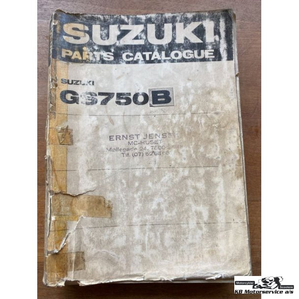 Suzuki GS750B reservedelsbog