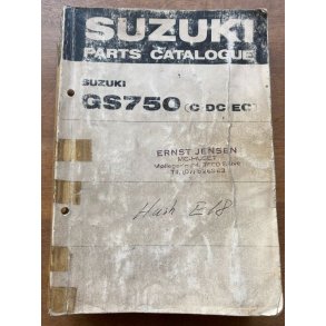 Suzuki GS750 reservedelsbog