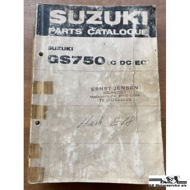 Suzuki GS750 reservedelsbog