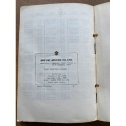 Suzuki GS750 reservedelsbog
