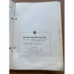 Suzuki GS850GT reservedelsbog