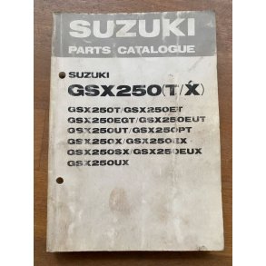 Suzuki GSX250T, GSX250X reservedelsbog