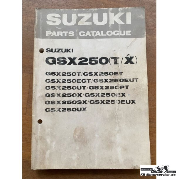 Suzuki GSX250T, GSX250X reservedelsbog
