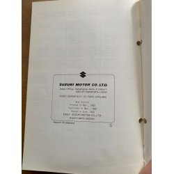 Suzuki GSX400FX, GSX400FZ reservedelsbog