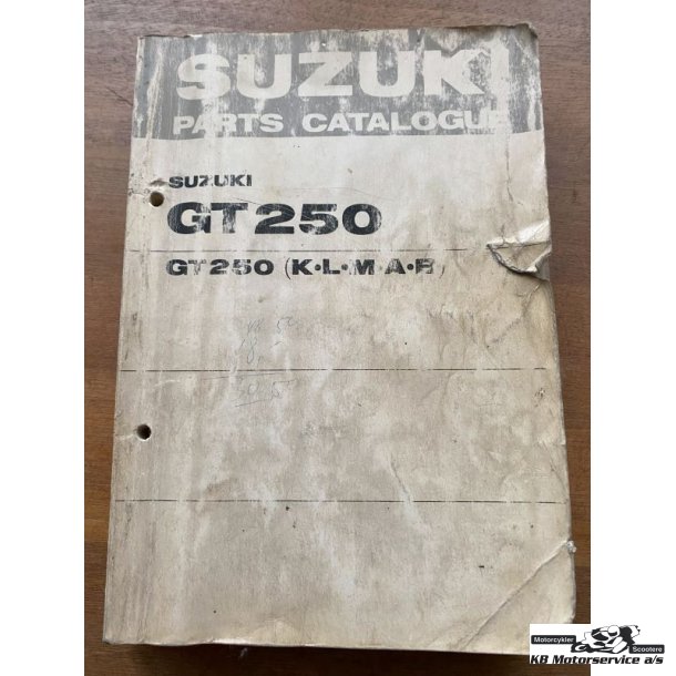 Suzuki GT250 (K-L-M-A-B) reservedelsbog