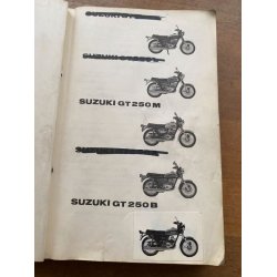 Suzuki GT250 (K-L-M-A-B) reservedelsbog