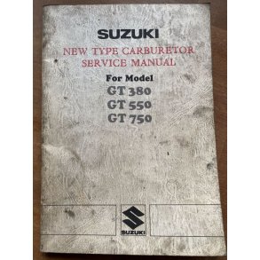 Suzuki GT380 GT550 GT750 karburator service manual