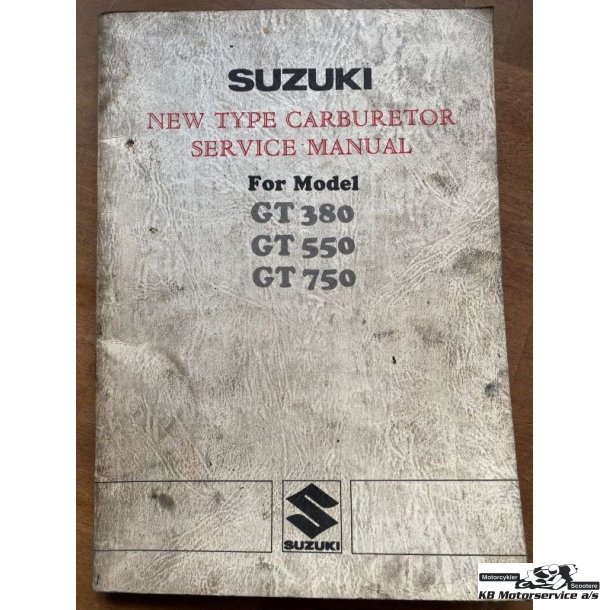 Suzuki GT380 GT550 GT750 karburator service manual