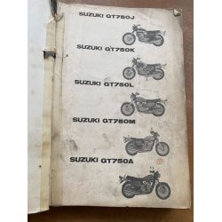 Suzuki GT750 (J-K-L-M-A) reservedelsbog