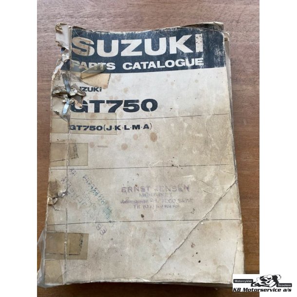 Suzuki GT750 (J-K-L-M-A) reservedelsbog