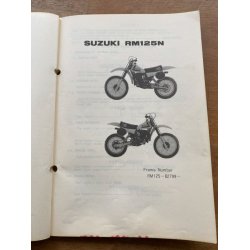 Suzuki RM125N reservedelsbog