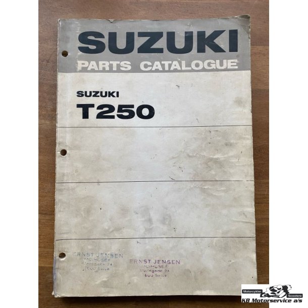 Suzuki T250 reservedelsbog