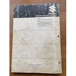 Suzuki T500 reservedelsbog