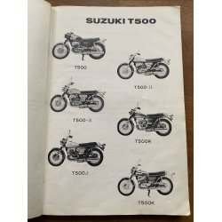 Suzuki T500 reservedelsbog