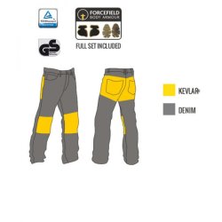 Trilobite Parado Jeans Kevlar aramid Bl. Kort benlngde