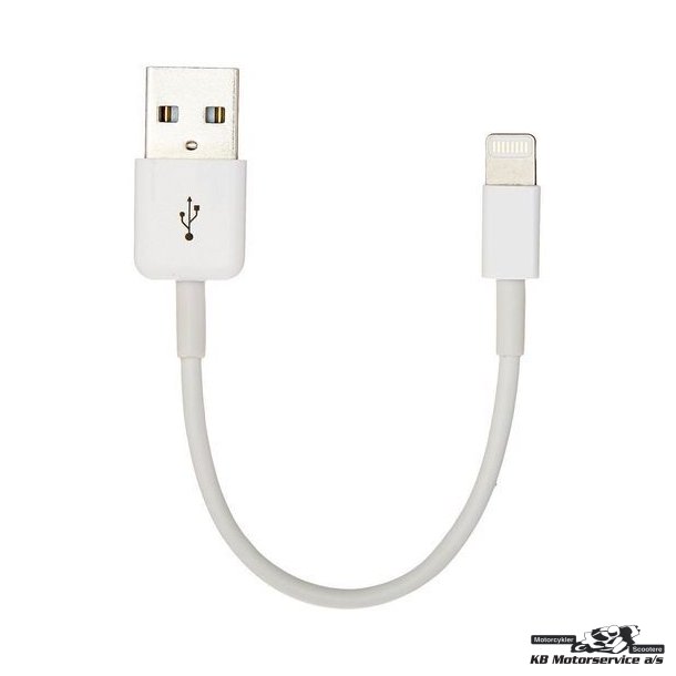 USB ladekabel 15cm til Iphone og Ipad