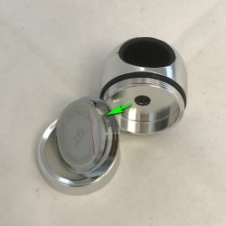 MC ur til styrmontage. Chrom.