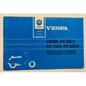 Vespa PX125E, PX150E, PX200E manual