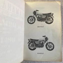 Yamaha RD250 RD400 1977 Reservedelsbog