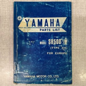 Yamaha SR500 2J4 Reservedelsbog