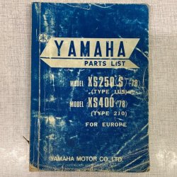 Yamaha XS250(S) (1U5) XS400 (2J0) Reservedelsbog
