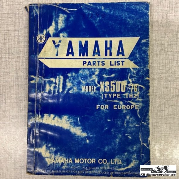 Yamaha_XS500_(1H2) Reservedelsbog