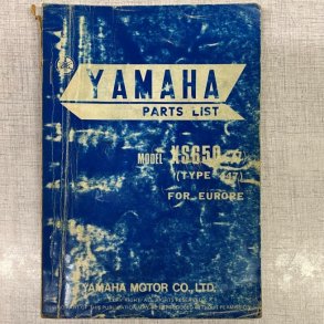 Yamaha XS650 447 1977 Reservedelsbog