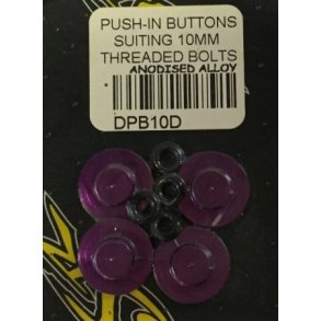 Lilla ALU push in button m/oring	Passer M10 bolte