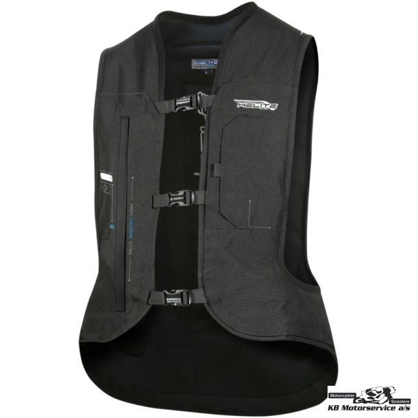 Helite e-Turtle Sort Airbag Vest elektronisk