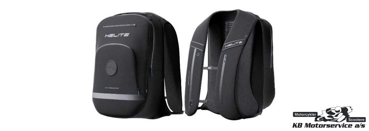 Helite H-Moov Airbag med rygsk. Elektronisk/mekanisk