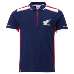 HONDA Polo Shirt racing navy. Herre