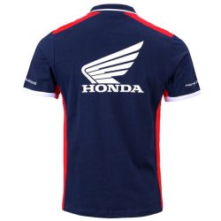HONDA Polo Shirt racing navy. Herre