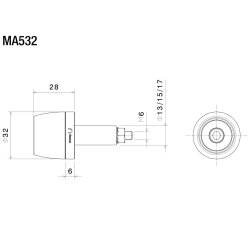 Rizoma styrender Alu Rd